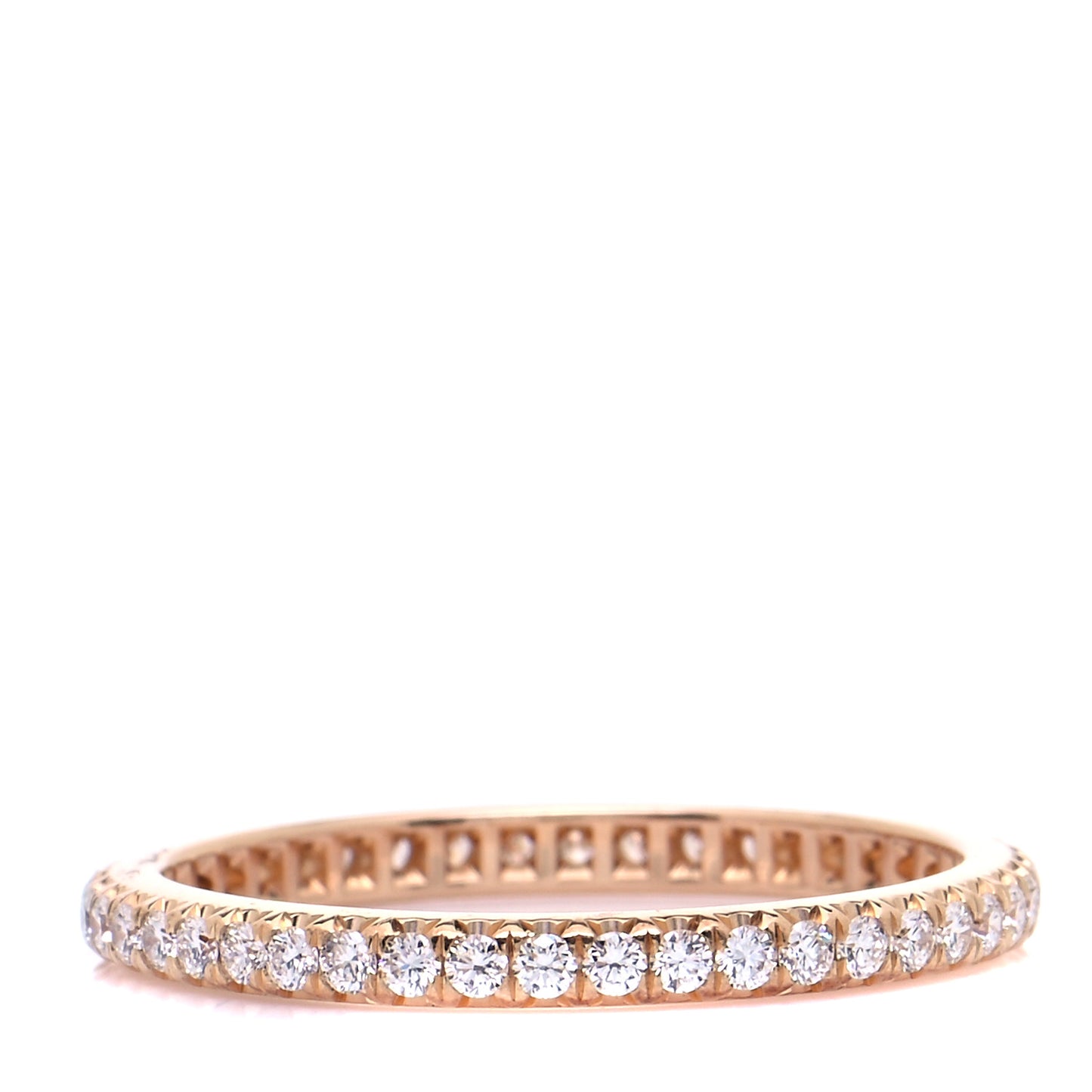 18K Rose Gold Diamond .34ctw Soleste Full Eternity Band Ring 54 7