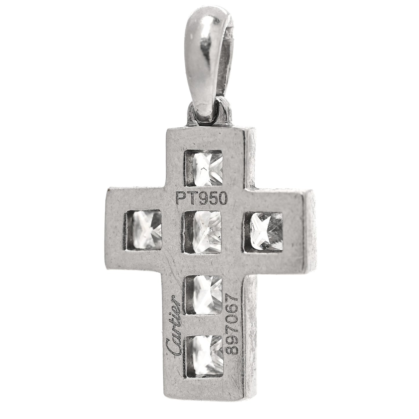 Platinum Diamond Cross Pendant