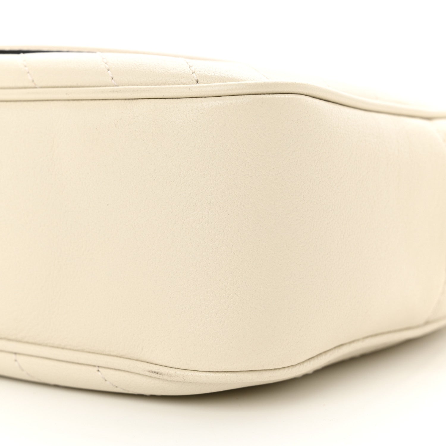 Gucci Sakai Be Green Calfskin Diagonal Stitched Small Blondie Shoulder Bag Mystic White 10 of 12