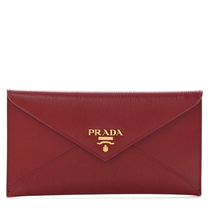 Prada Vitello Move Envelope Wallet Rubino 1 of 9