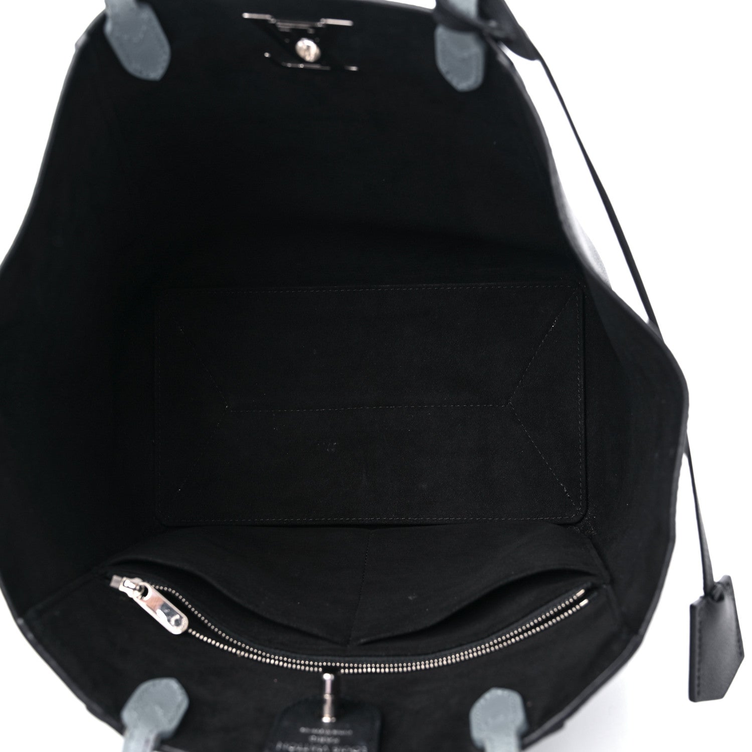 Louis Vuitton Calfskin Lockme Cabas Sky Black 5 of 17