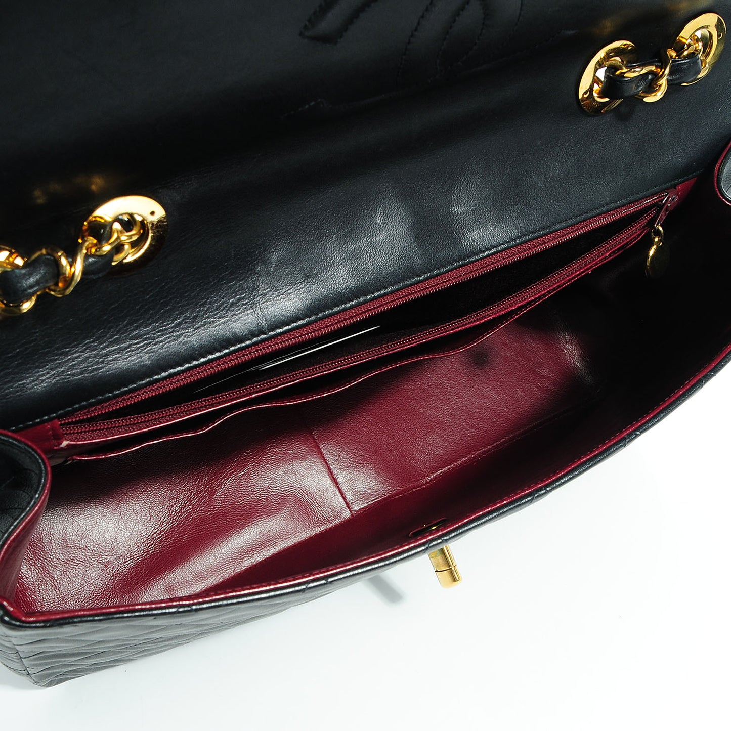 Lambskin XL Jumbo Flap Navy