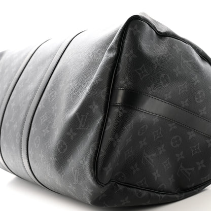 Louis Vuitton Monogram Eclipse Keepall Bandouliere 55 20 of 26