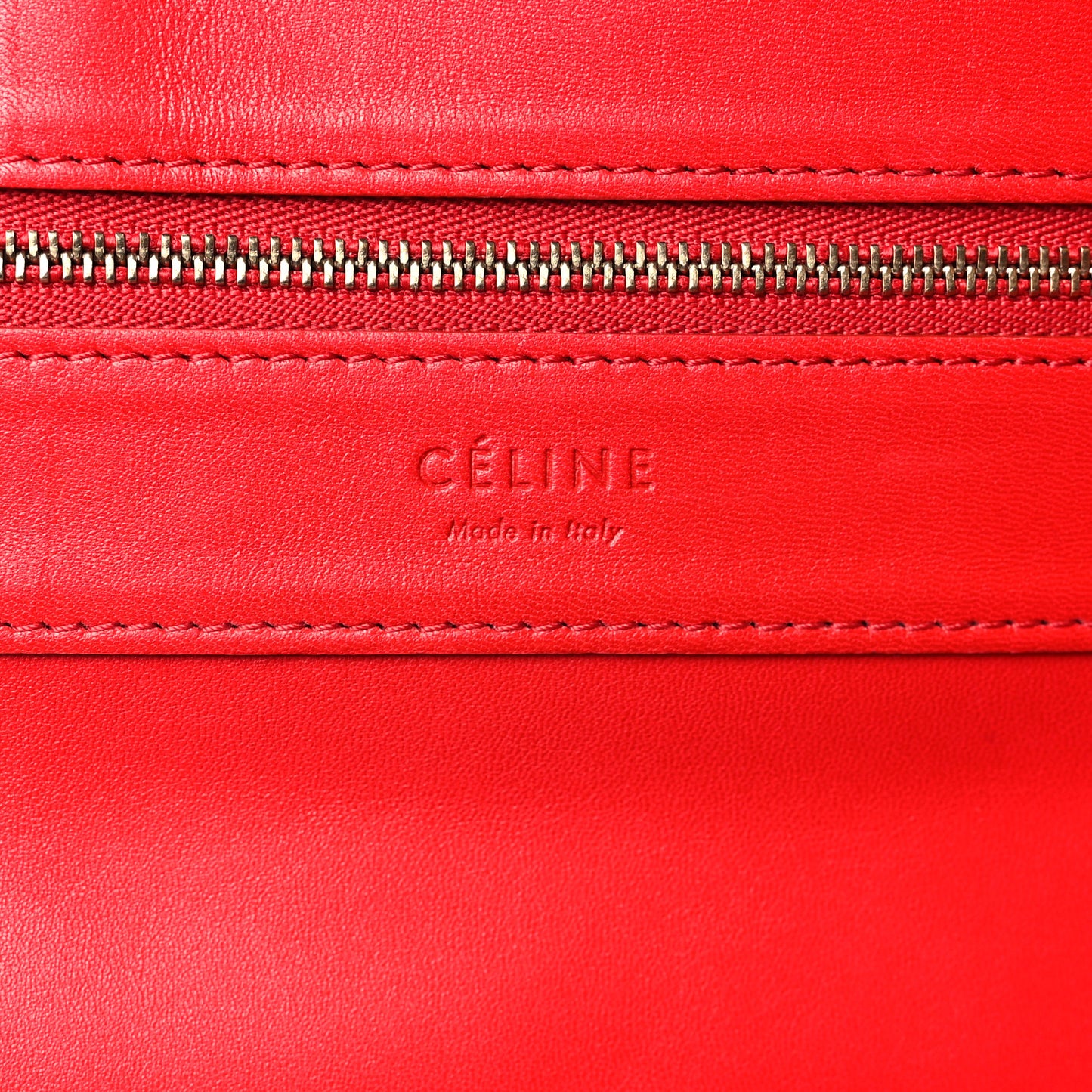 Calfskin Large Shopping Tote Rouge Eros