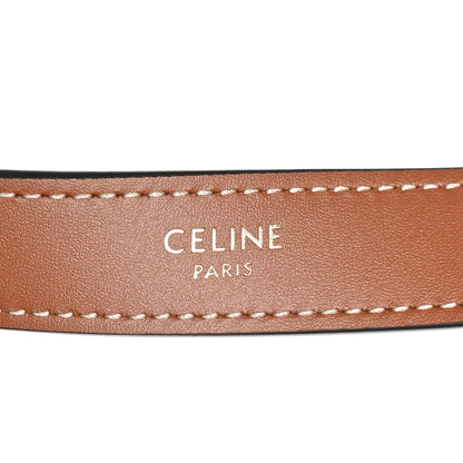 Celine Triomphe Canvas Calfskin Medium Strap Ava Triomphe Shoulder Bag Tan 6 of 9