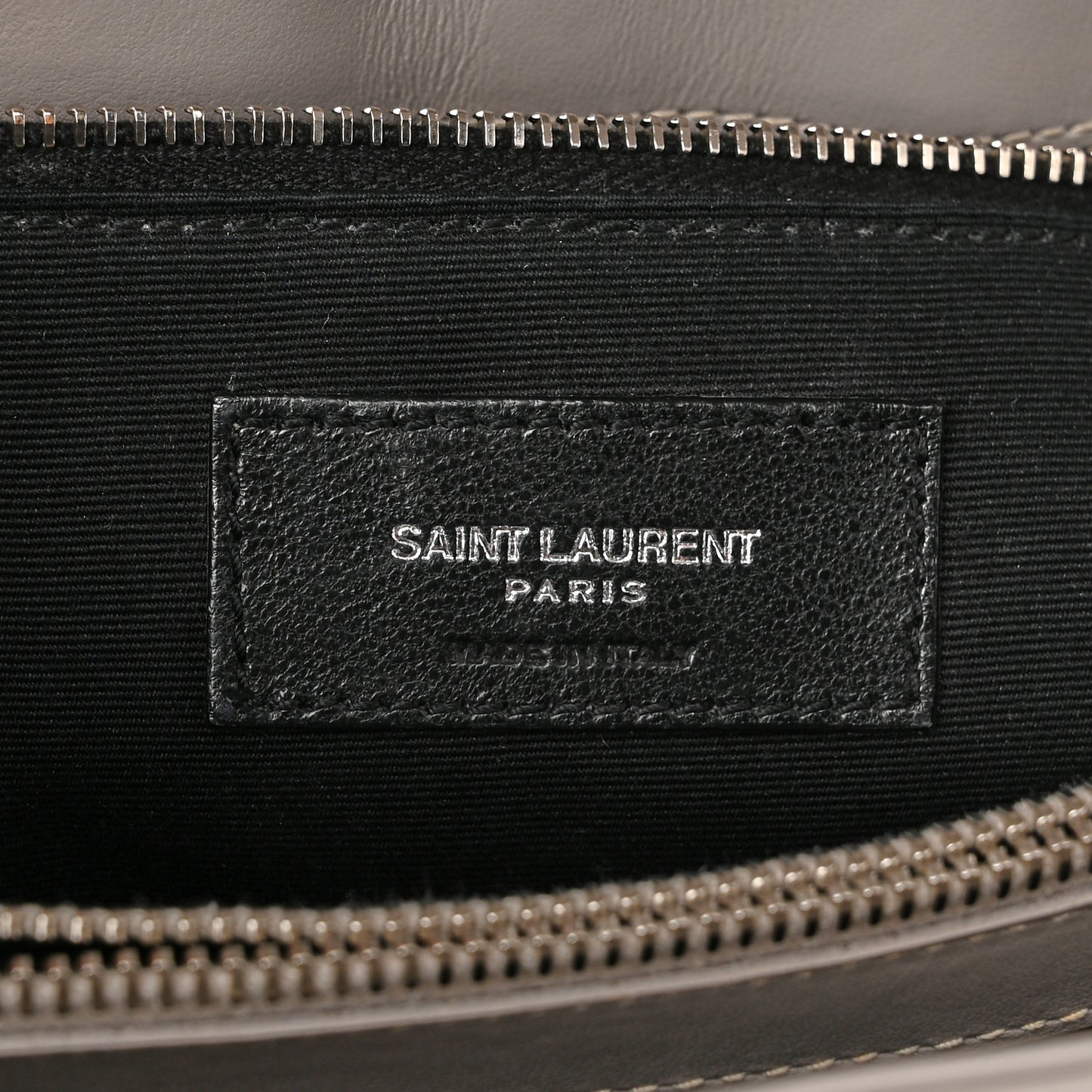 Calfskin Y Quilted Monogram Medium Loulou Chain Satchel Granite