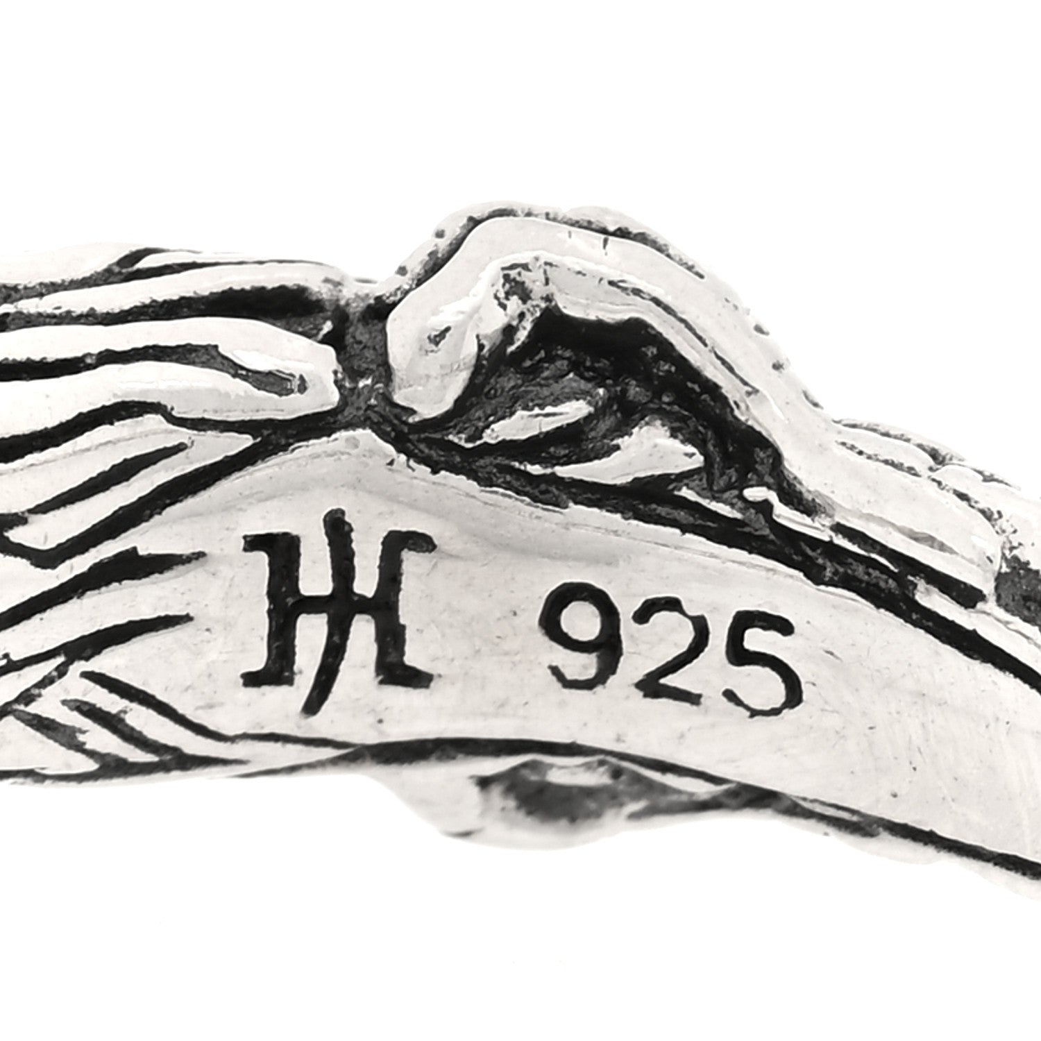John Hardy Sterling Silver Naga Dragon Head Ring 52 6 4 of 5