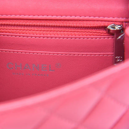 Chanel Lambskin Quilted Mini Square Flap Pink 6 of 10