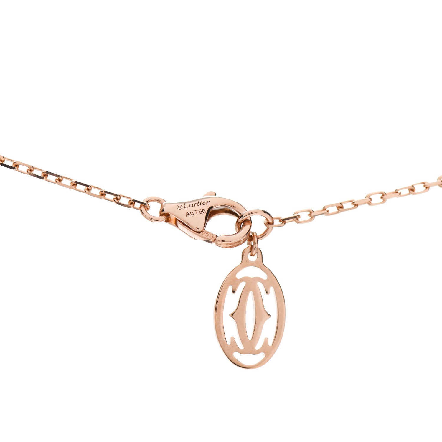 Cartier 18K Pink Gold Diamond SM D'Amour Pendant Necklace 4 of 4