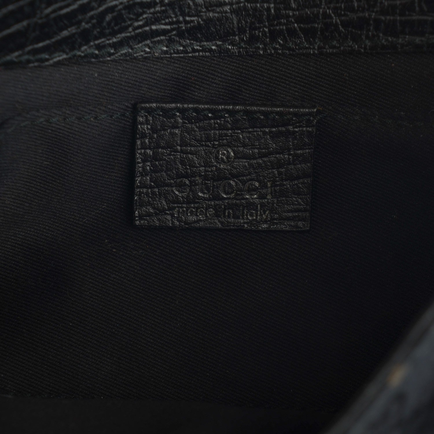 Gucci Monogram Horsebit Chain Clutch Black 6 of 7