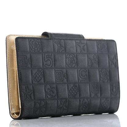 Chanel Calfskin Lucky Symbols French Wallet Black 3 of 9