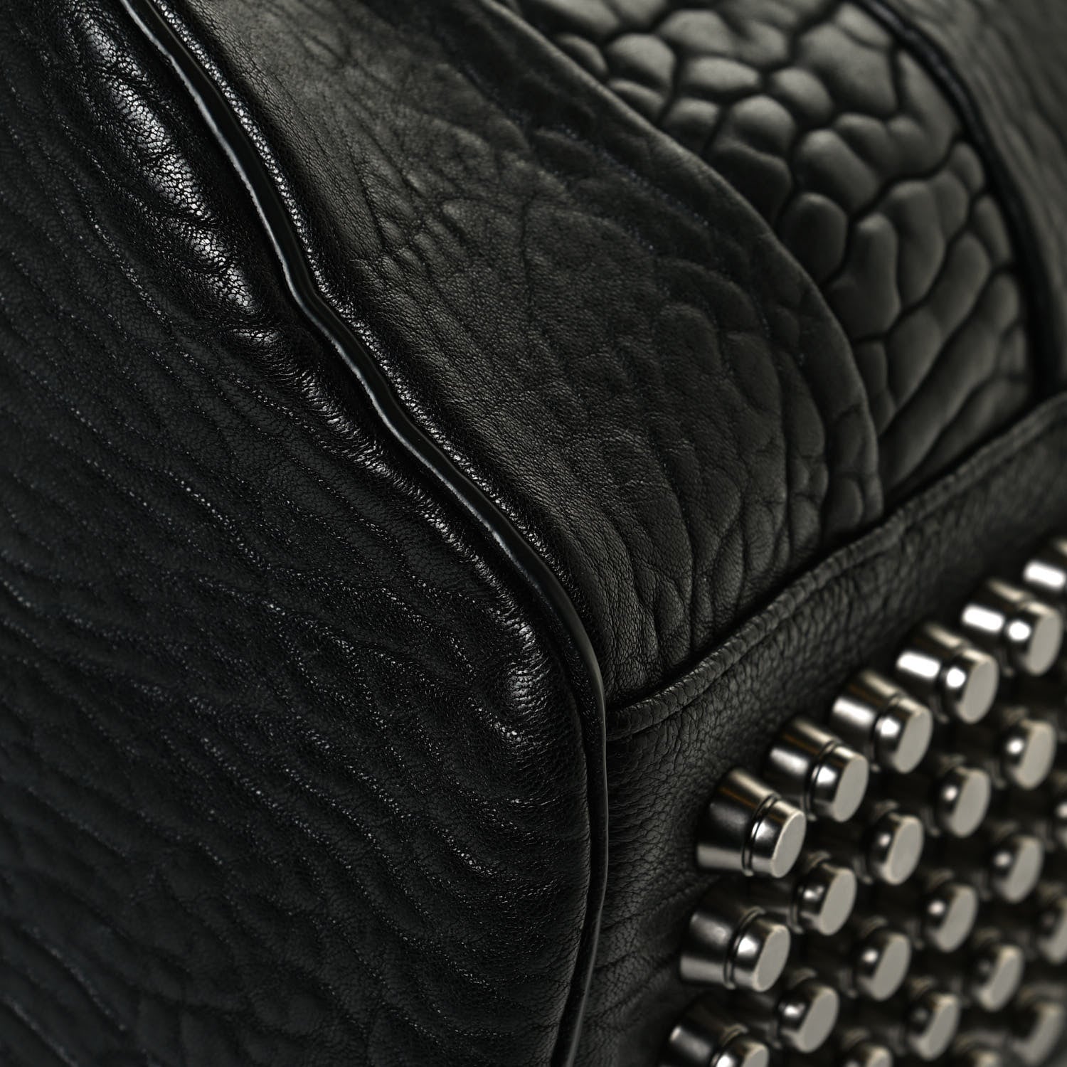 Alexander Wang Pebbled Lambskin Rocco Black Nickel Hardware 10 of 10