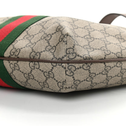 Gucci GG Supreme Monogram Web Small Ophidia Half Moon Hobo Brown 10 of 12