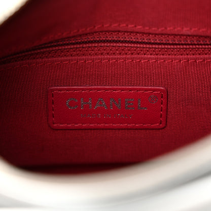 Chanel Metallic Aged Calfskin Quilted Small Gabrielle Hobo Silver 6 of 11