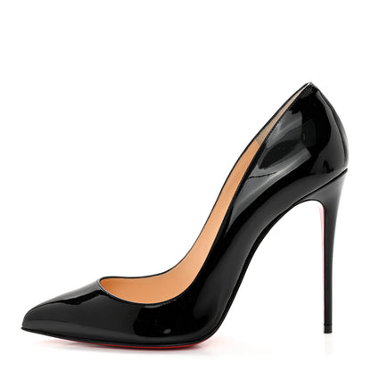Christian Louboutin Patent Pigalle Follies 100 Pumps 39 Black 1 of 9