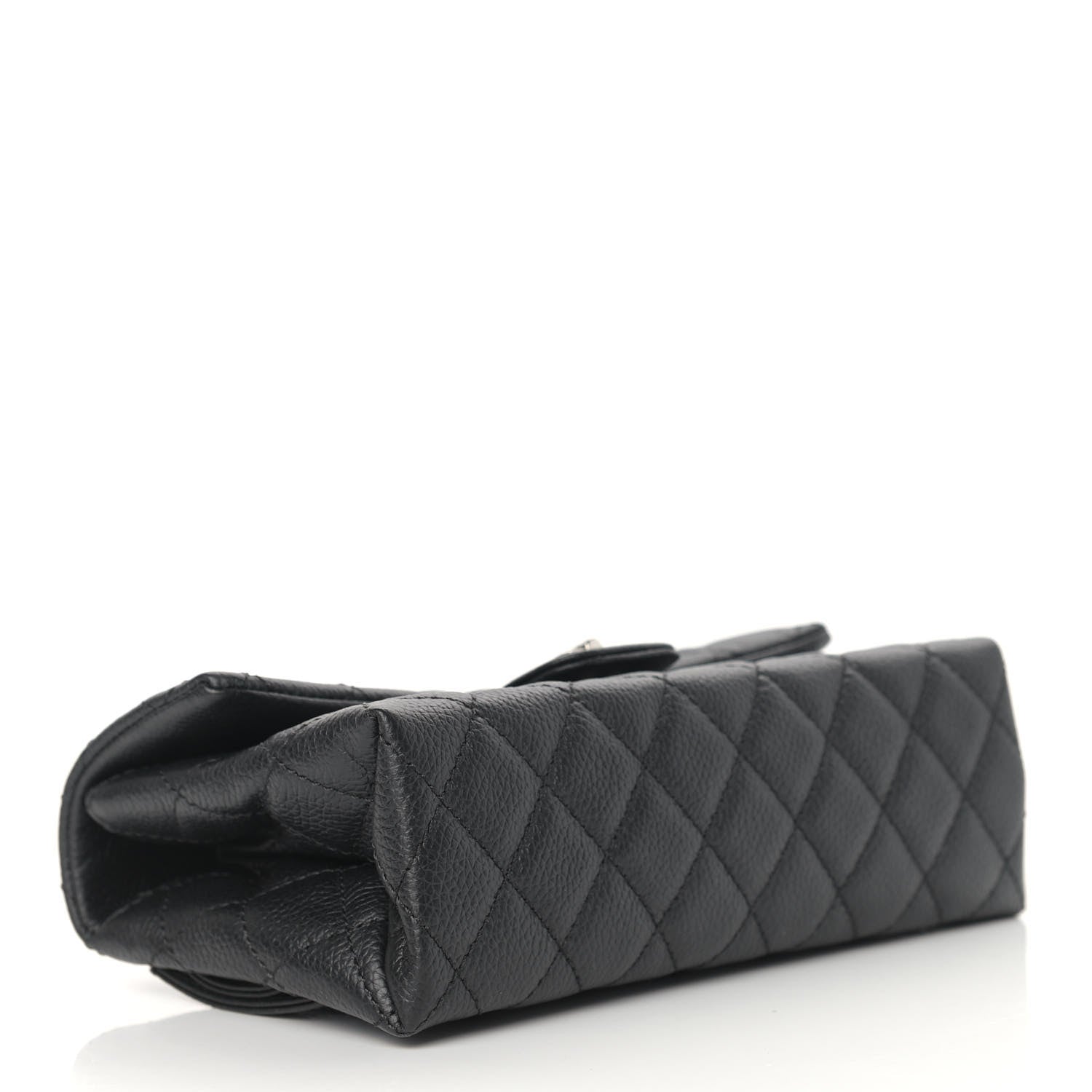 Chanel Grained Calfskin Quilted 2.55 Reissue Flap Belt Bag Clutch Black 4 of 10