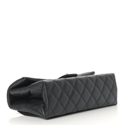 Chanel Grained Calfskin Quilted 2.55 Reissue Flap Belt Bag Clutch Black 4 of 10