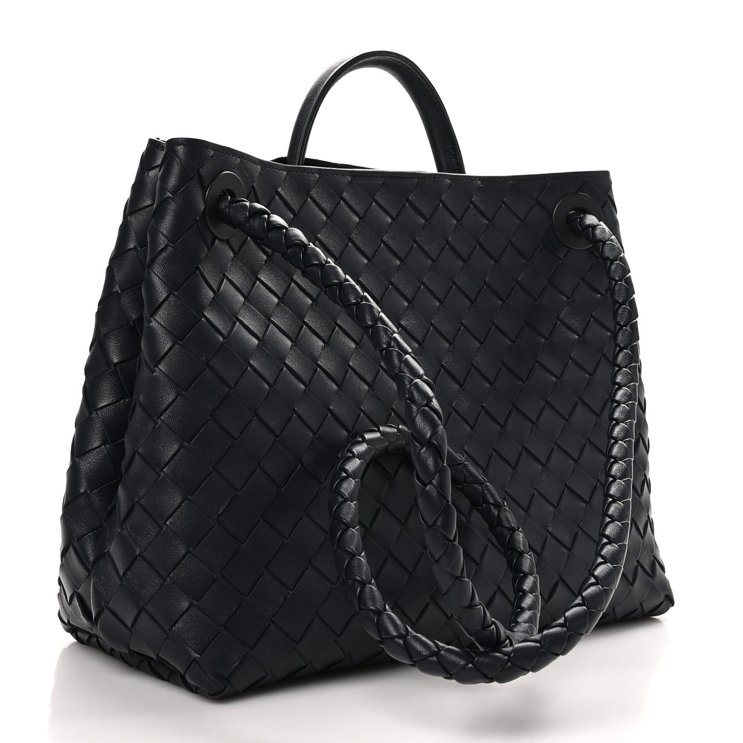 Nappa Intrecciato Medium Andiamo Shoulder Bag Space