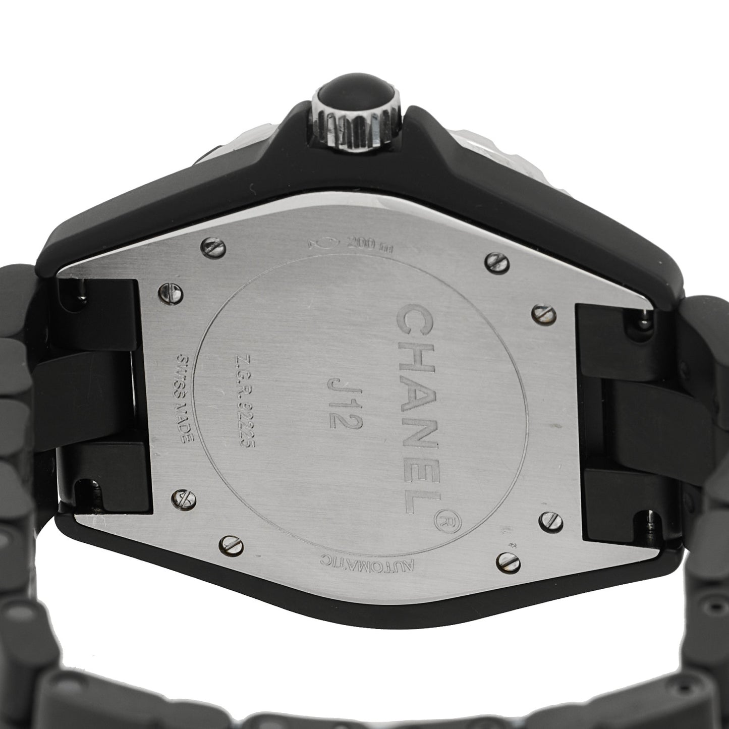 Stainless Steel Matte Ceramic 41mm J12 Automatic Watch Black