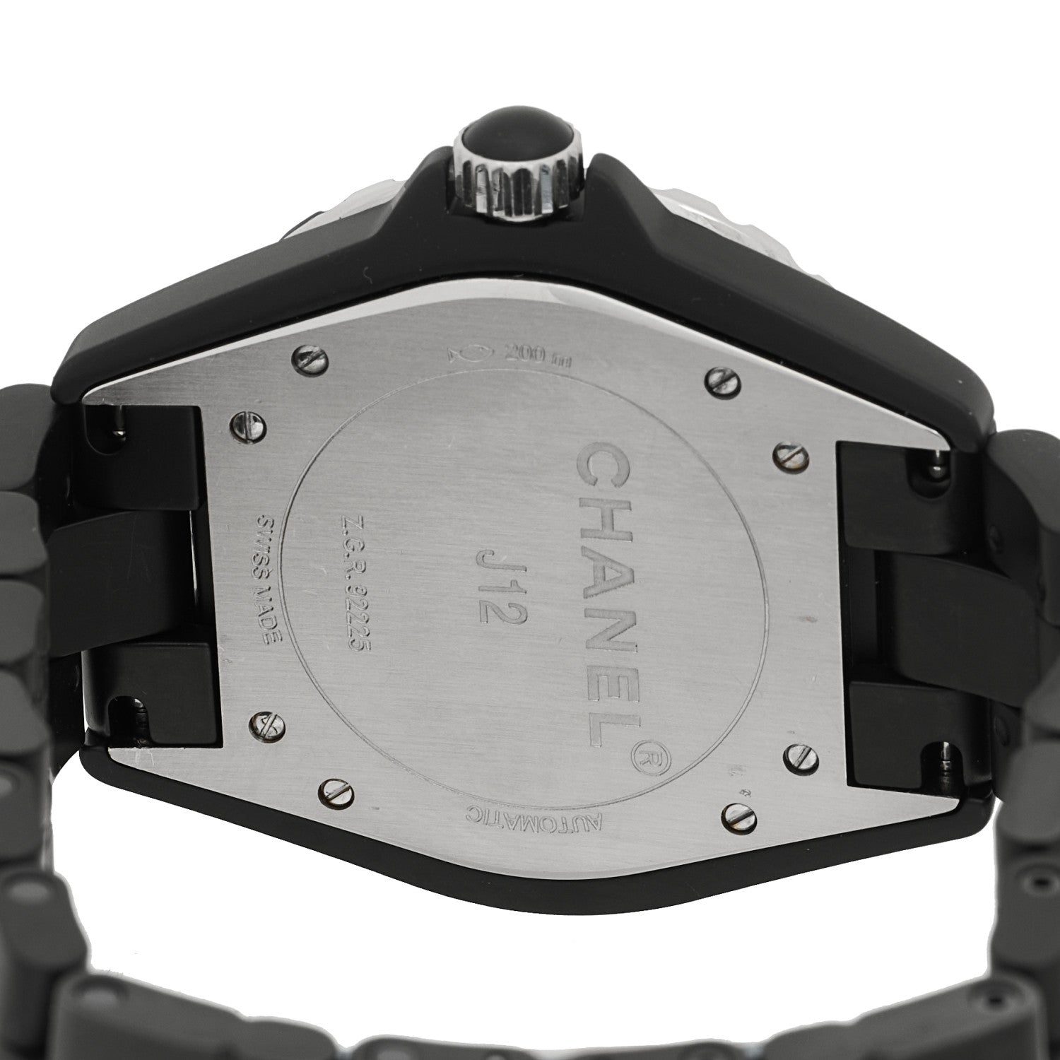 Chanel Stainless Steel Matte Ceramic 41mm J12 Automatic Watch Black 4 of 5