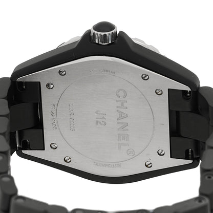 Chanel Stainless Steel Matte Ceramic 41mm J12 Automatic Watch Black 4 of 5
