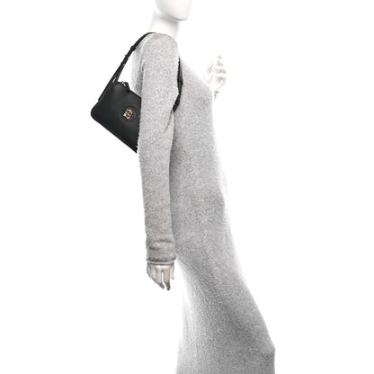 Versace Grained Calfskin Medusa Shoulder Bag Black 2 of 9