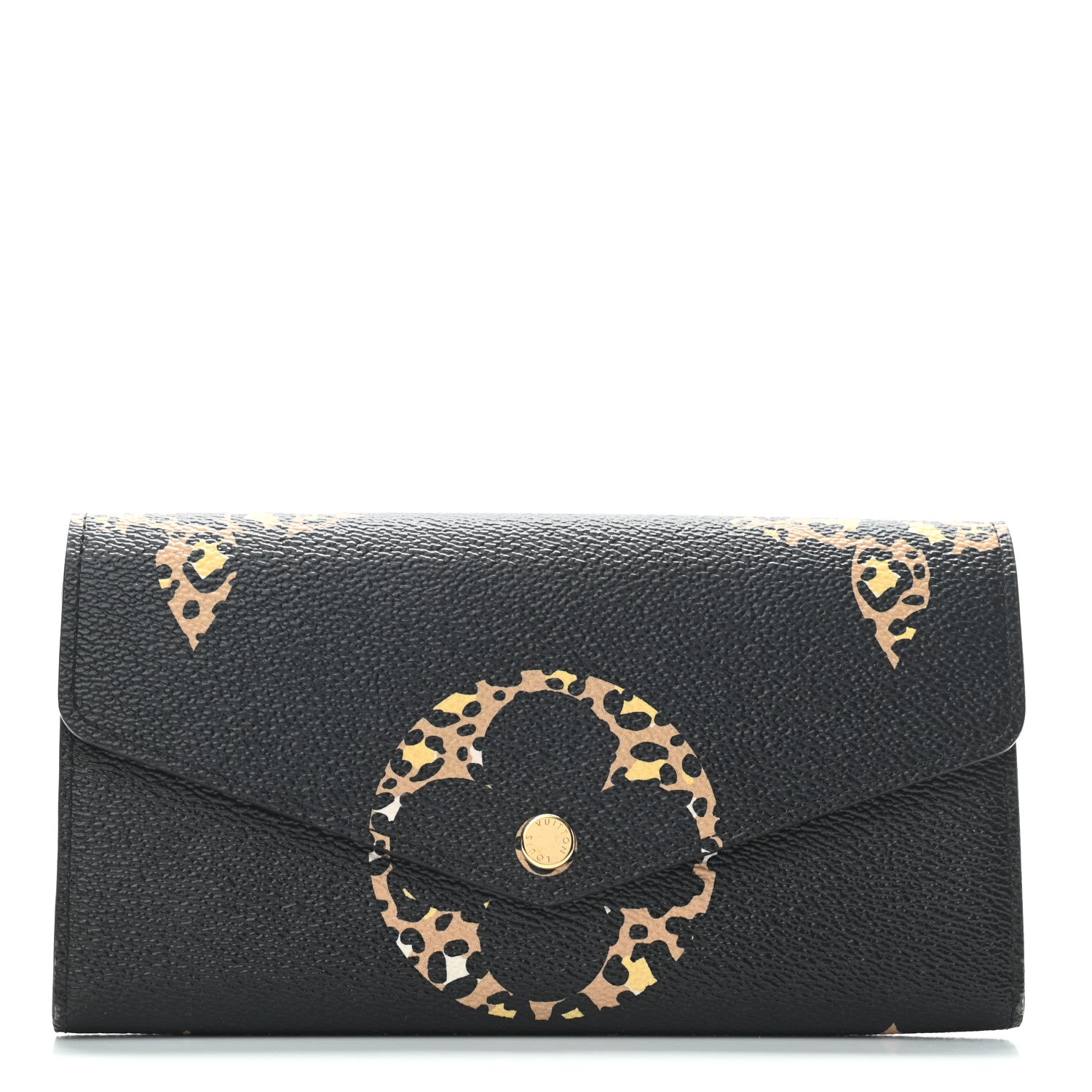 Louis Vuitton Monogram Giant Jungle Sarah Wallet Black 1 of 8