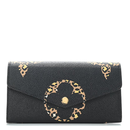 Louis Vuitton Monogram Giant Jungle Sarah Wallet Black 1 of 8