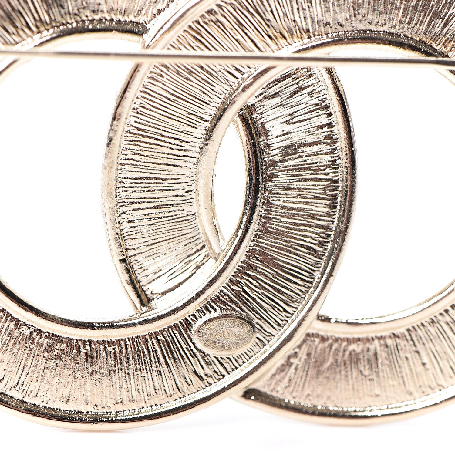 Chanel Crystal Pearl Chain Mania CC Earrings Gold 4 of 5