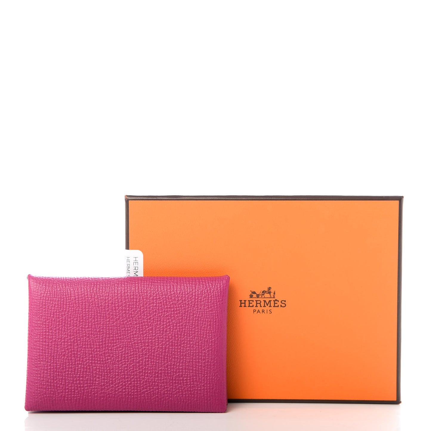 Epsom Calvi Card Case Rose Pourpre