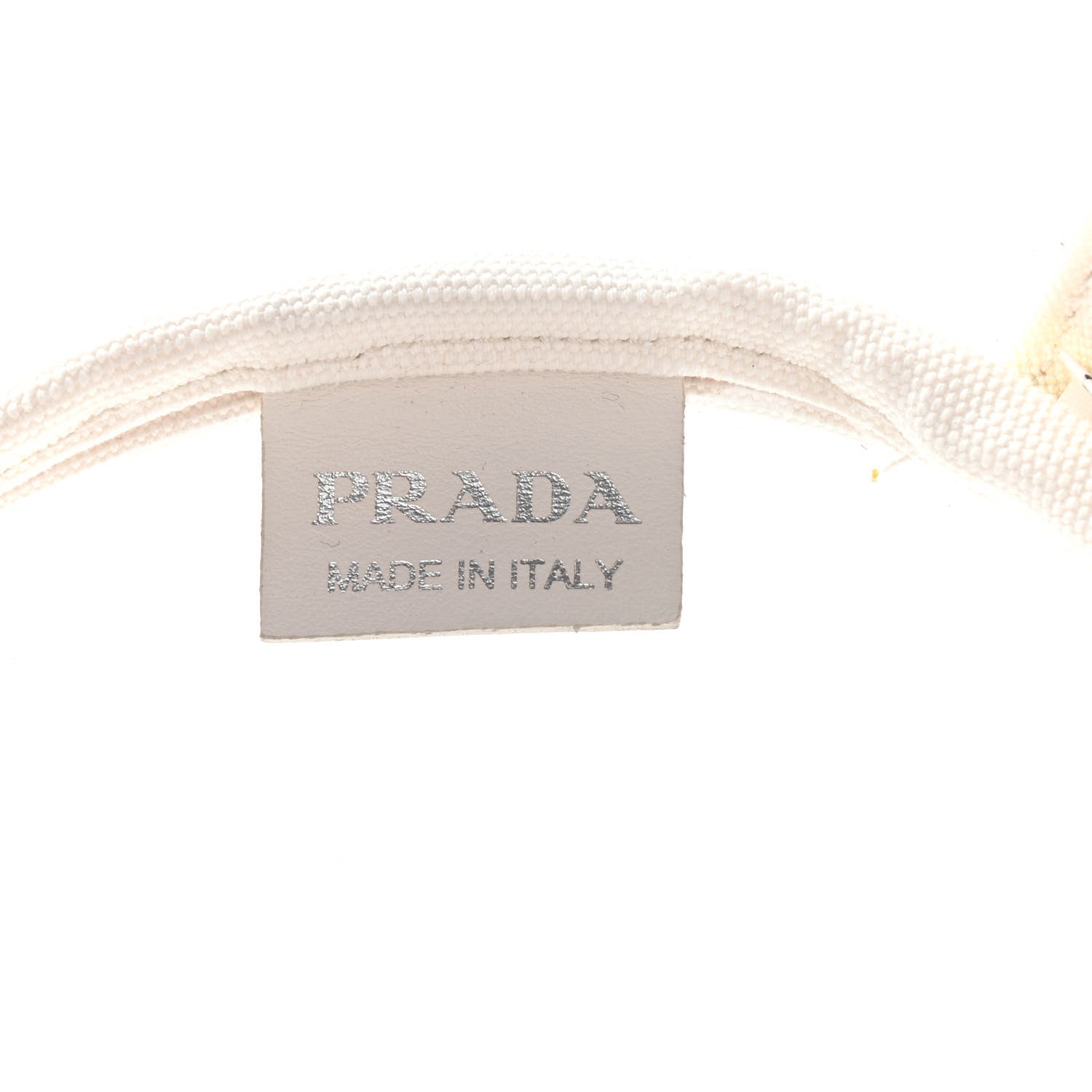 Prada Plexiglass Calfskin Small Shopper Tote White 9 of 12