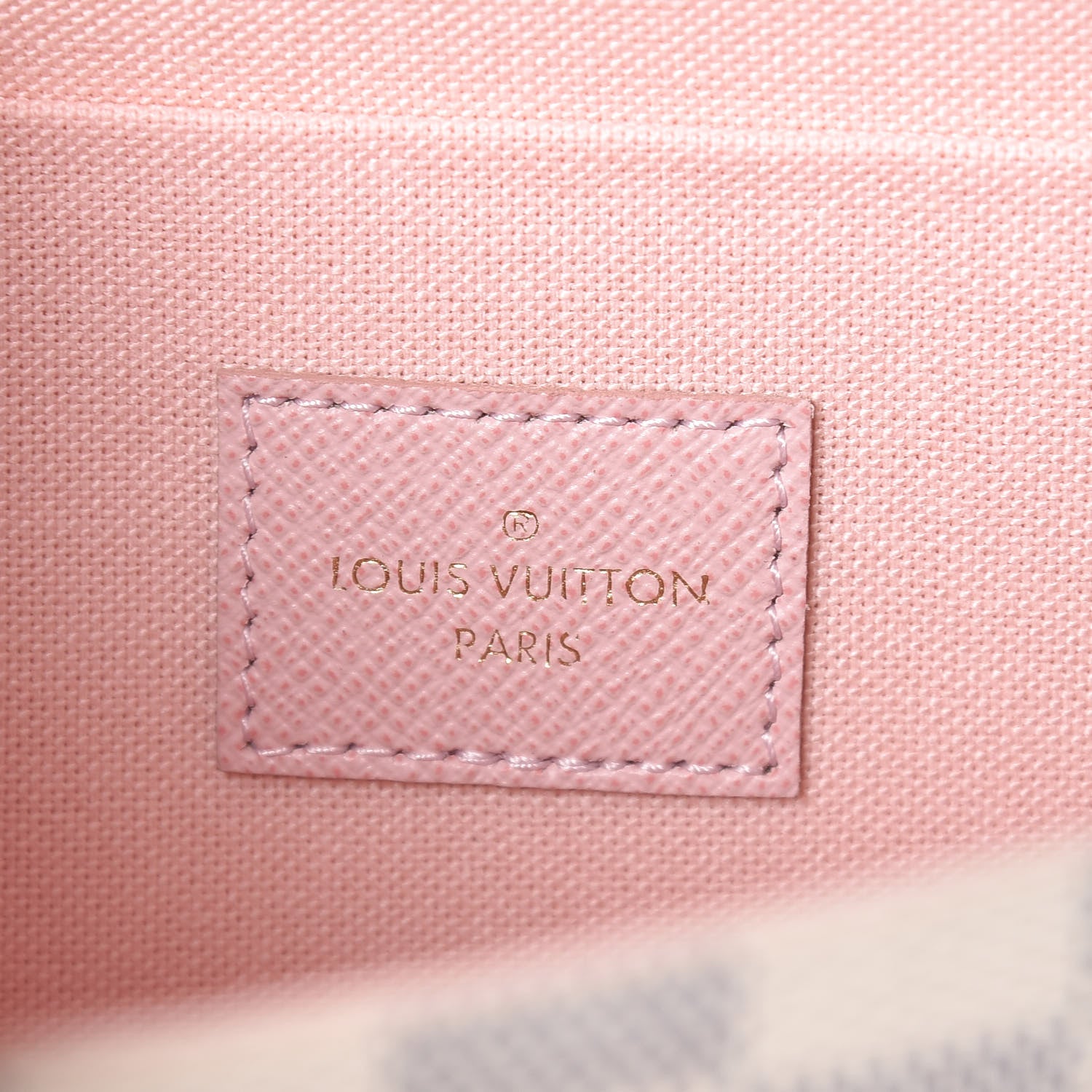 Louis Vuitton Damier Azur Pochette Felicie Chain Wallet Rose Ballerine 8 of 12