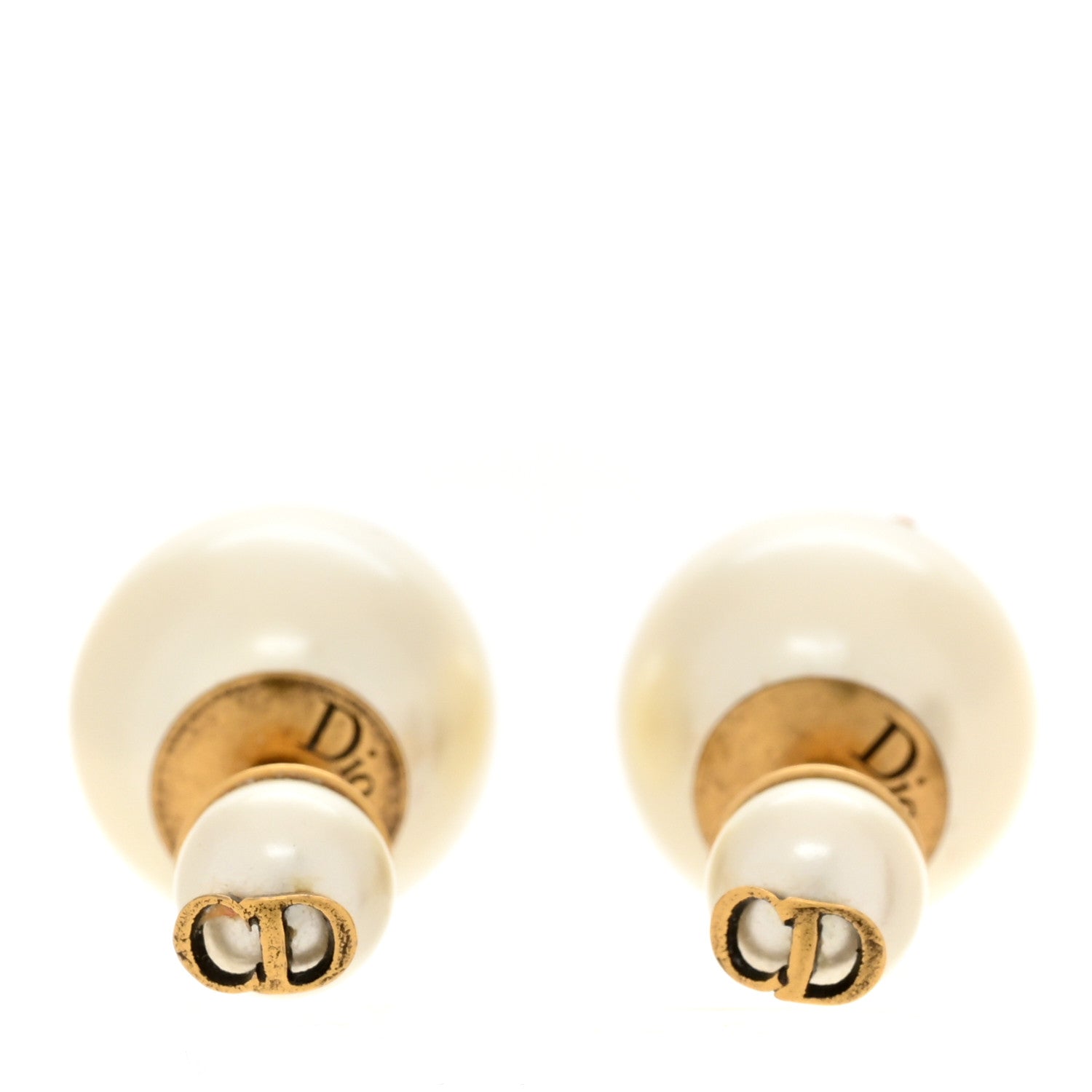 Christian Dior Pearl Bee Star Mise En Dior Tribal Earrings Gold 3 of 5