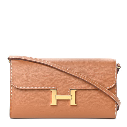 Hermes Epsom Constance Long Wallet To Go Gold 1 of 8