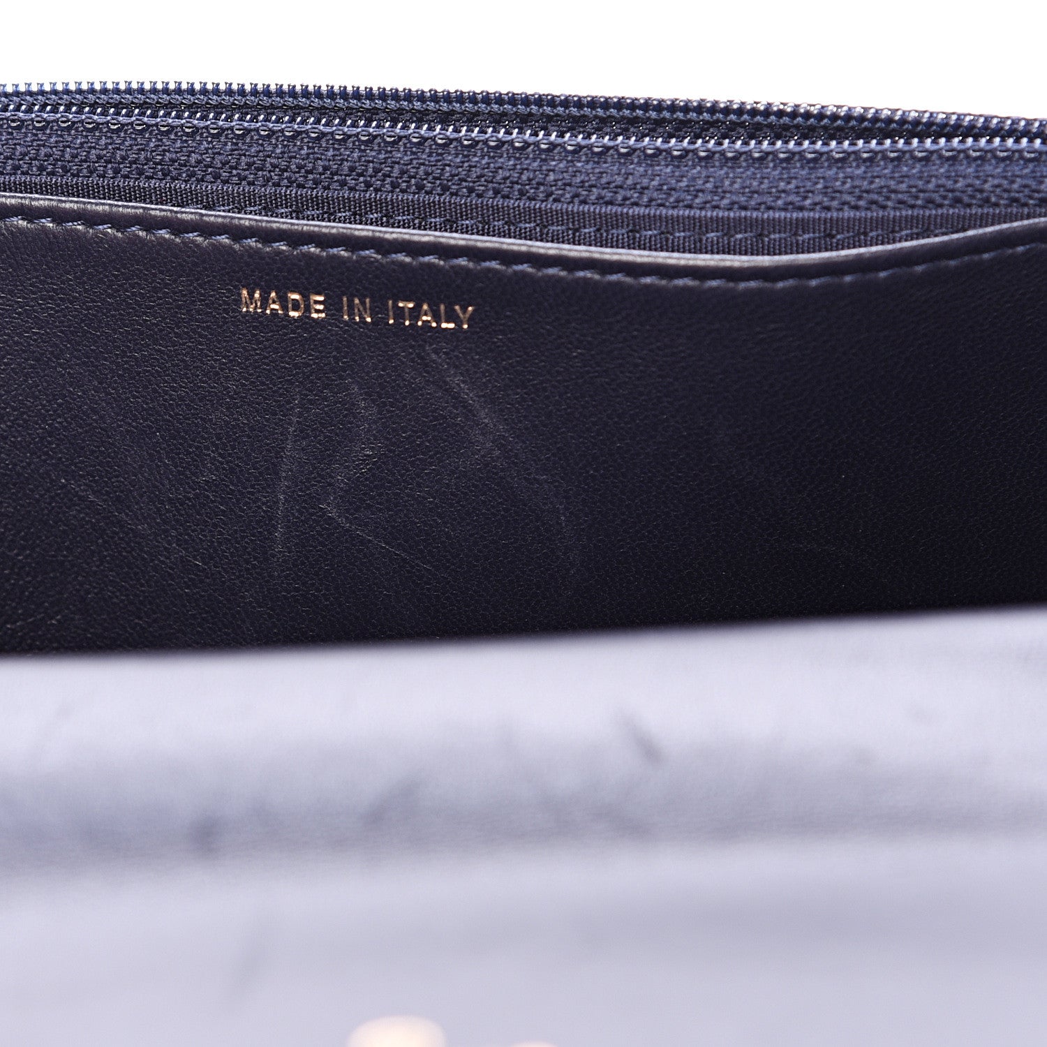 Chanel Lambskin Quilted Trendy CC Wallet On Chain WOC Navy 14 of 17