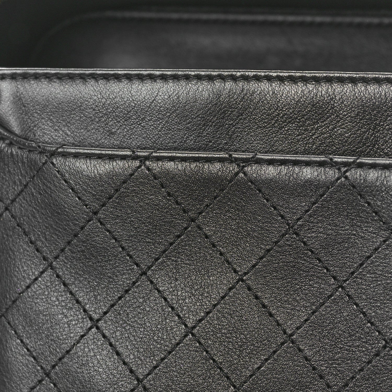 Chanel Caviar Quilted Large CC Filigree Vanity Case Black 12 of 13