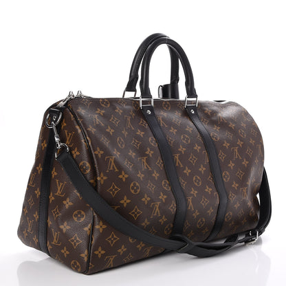 Louis Vuitton Monogram Macassar Keepall Bandouliere 45 3 of 7
