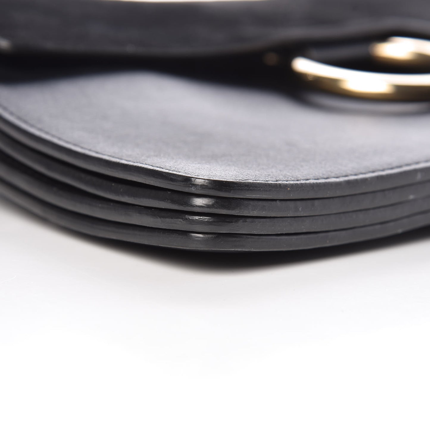 Suede Calfskin Medium Faye Shoulder Bag Black