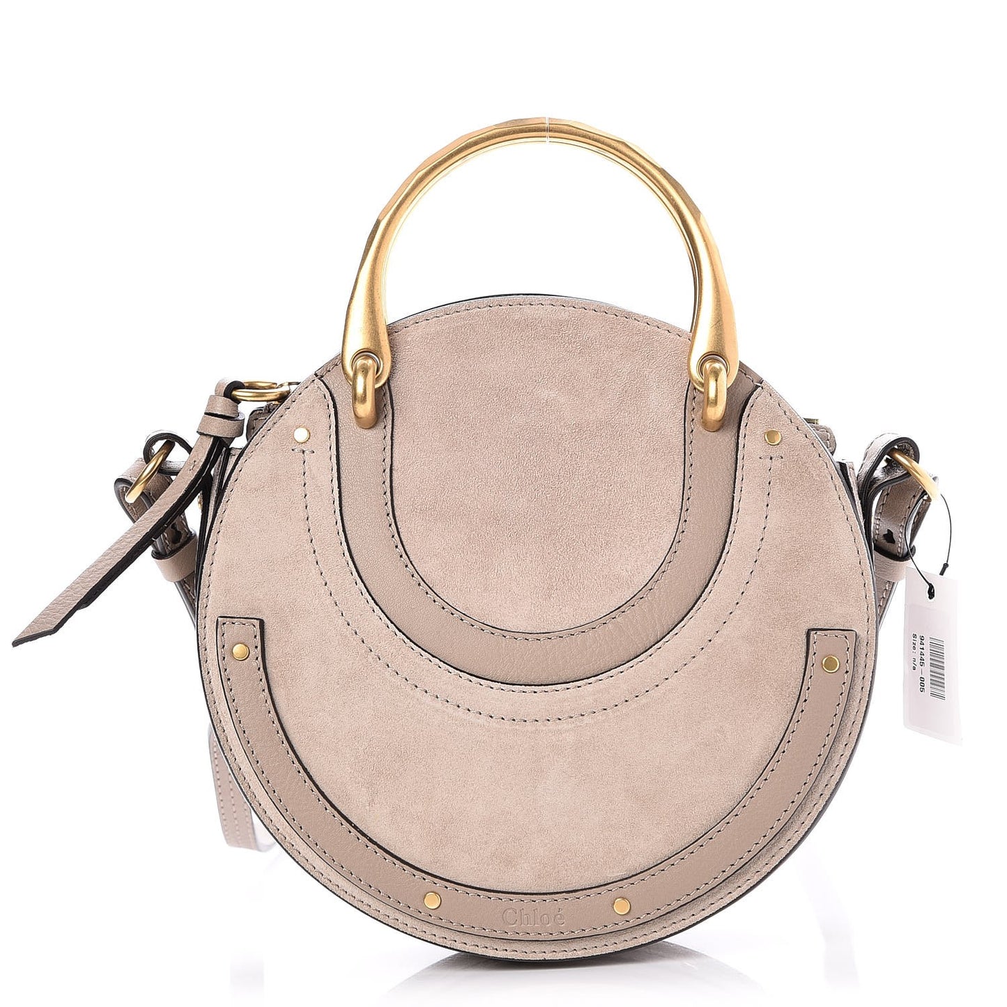 Calfskin Suede Small Pixie Bag Motty Grey