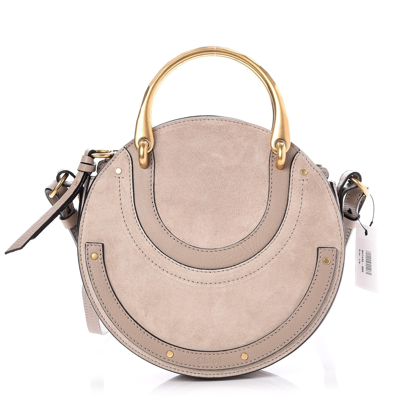 Chloe Calfskin Suede Small Pixie Bag Motty Grey 1 of 7