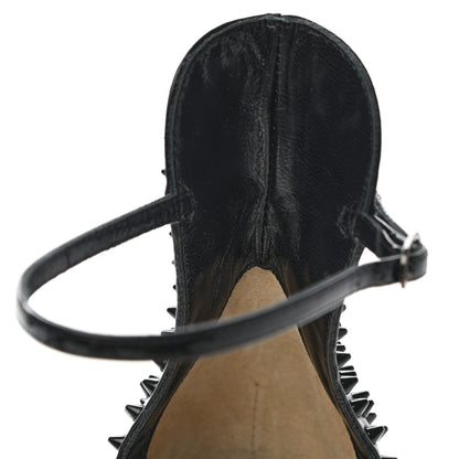 Christian Louboutin Patent Nappa Trezanita 70 Ankle Strap Sandals 37.5 Black 8 of 11