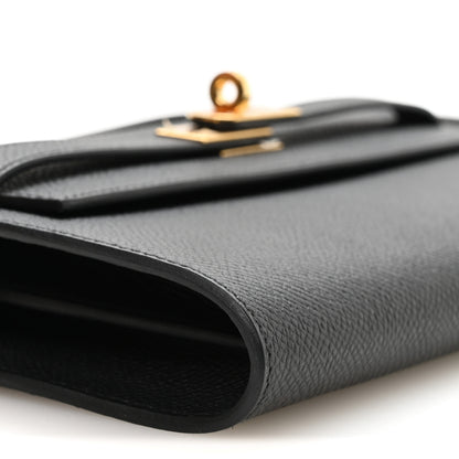 Hermes Epsom Kelly Wallet To Go Black 8 of 10