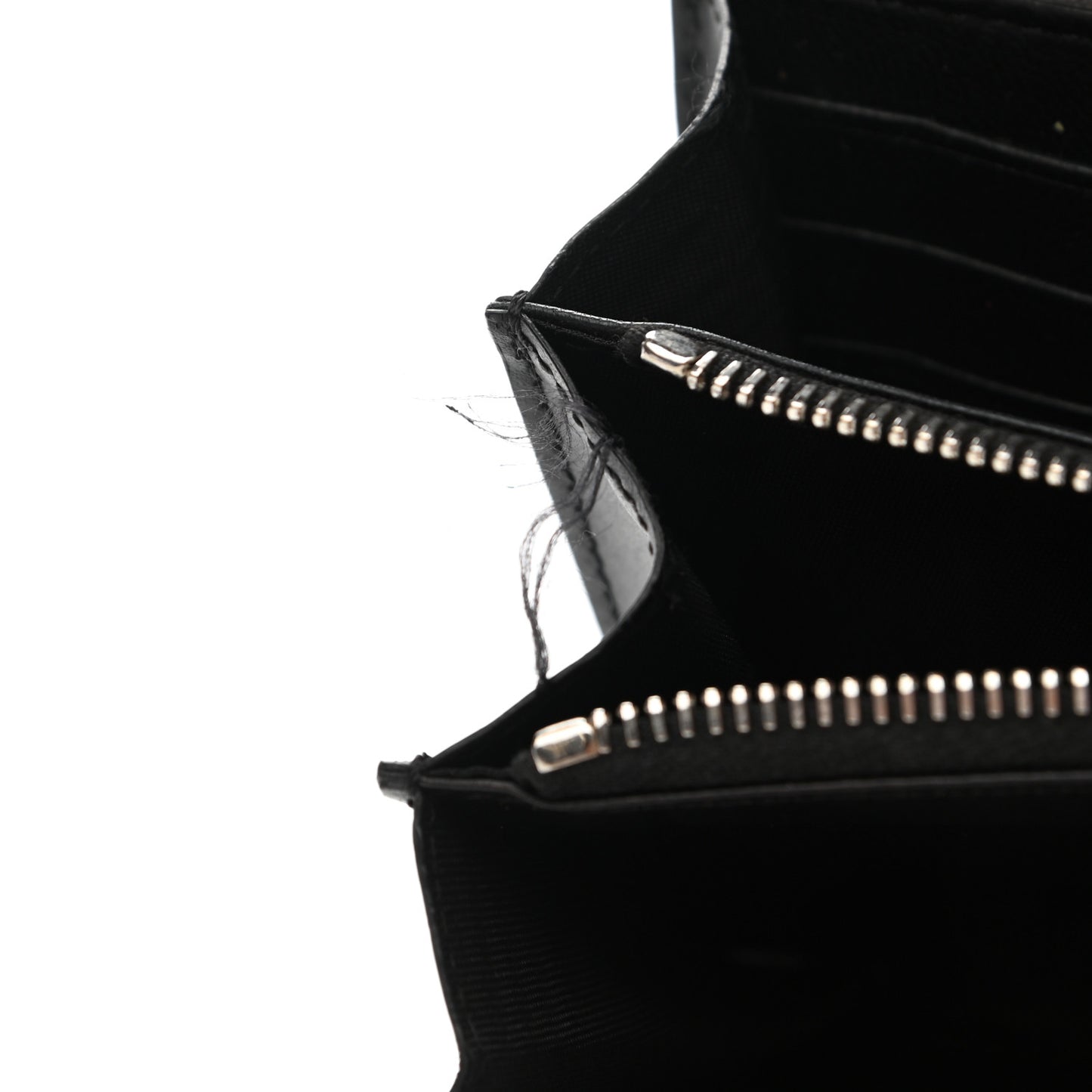 Smooth Calfskin Horizon Continental Wallet Black