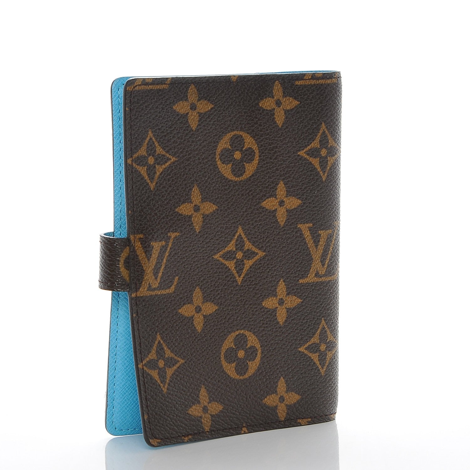 Louis Vuitton Monogram Groom Small Ring Agenda Cover Blue 3 of 6