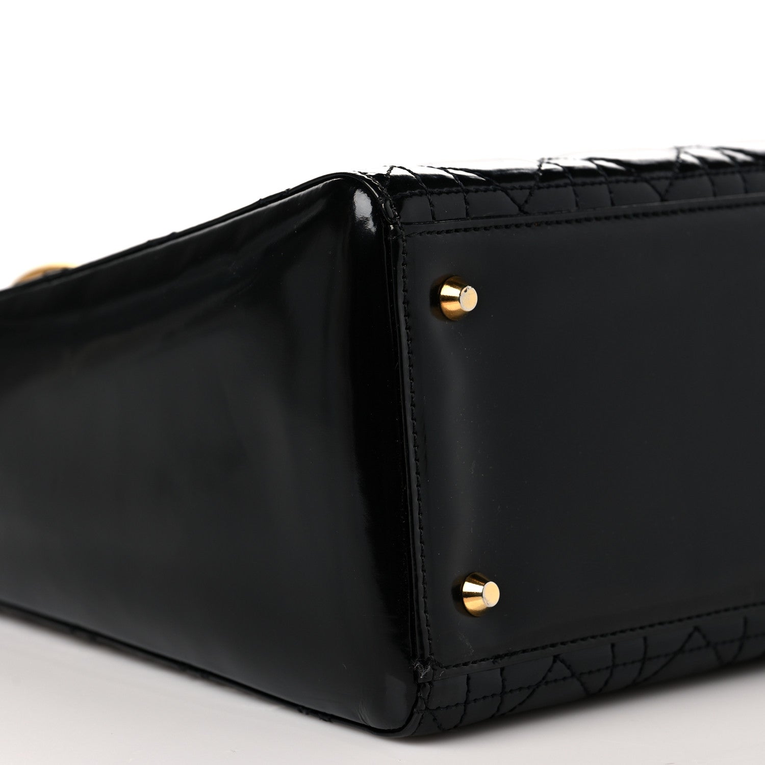 Christian Dior Patent Cannage Medium Lady Dior Black 8 of 9