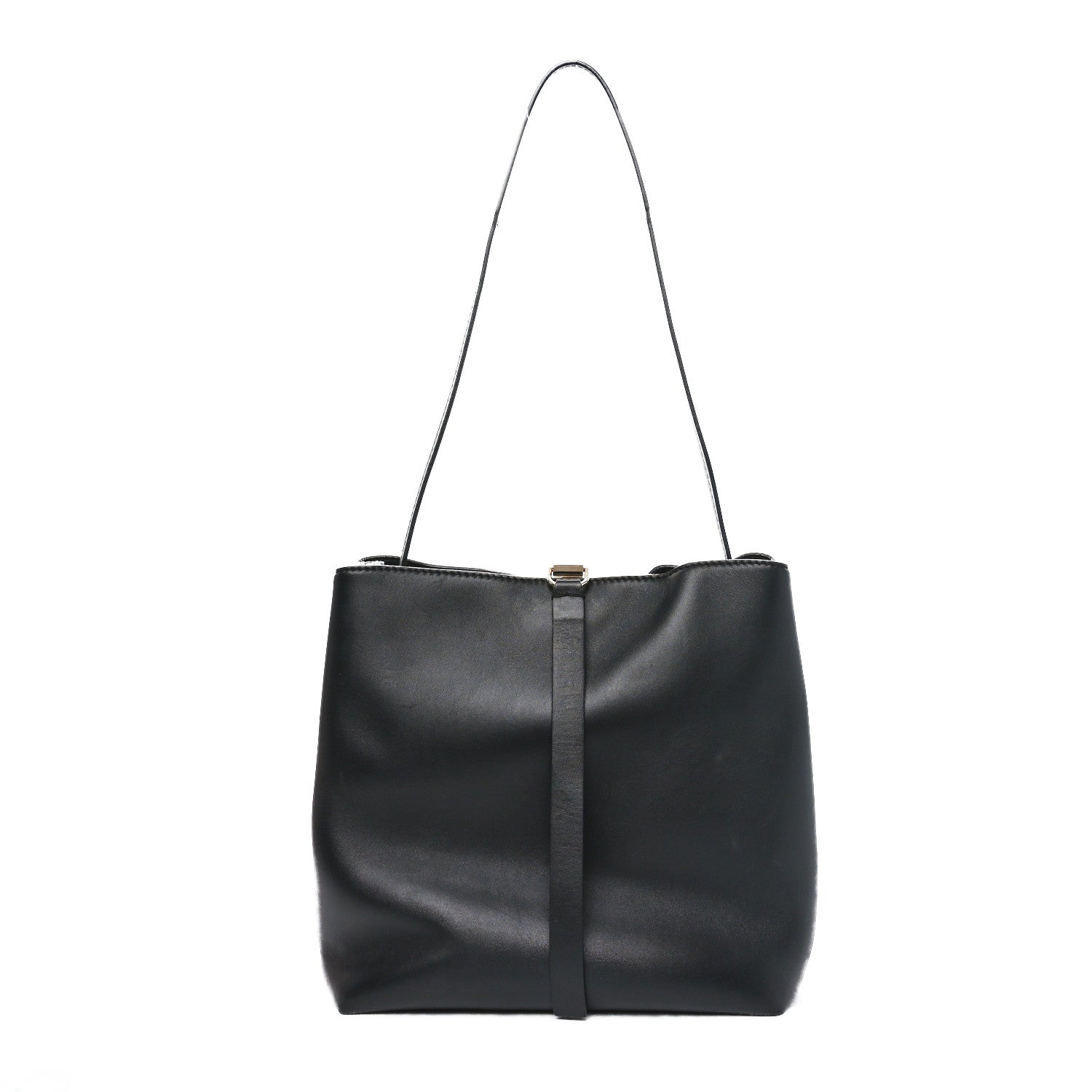 Proenza Schouler Nappa Frame Shoulder Bag Black Purple 1 of 10