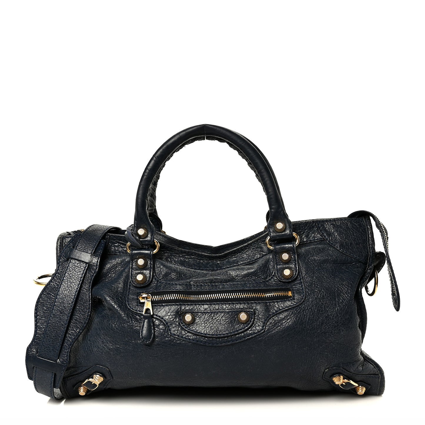 Agneau Giant 12 Gold Hardware City Bleu Obscur