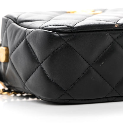 Chanel Lambskin Quilted Mini My Perfect Camera Case Black 9 of 14