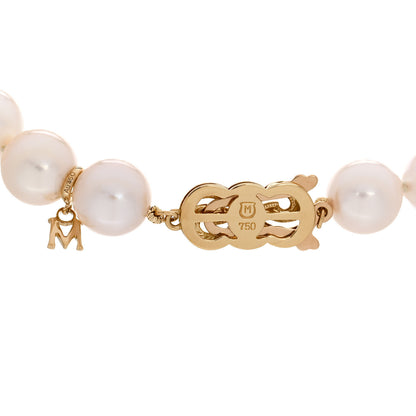 Mikimoto 18K Yellow Gold Akoya Pearl 9-9.5mm Strand Bracelet 3 of 4