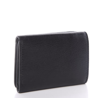 Balenciaga Agneau Classic Silver Hardware Mini Wallet Black 3 of 6